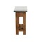 Alaterre Furniture Millwork 22" Wood and Zinc Metal End Table with Shelf AWMW0271Z - alternate 6